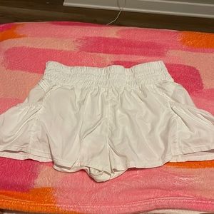 Free People Get Your Flirt On Shorts-White